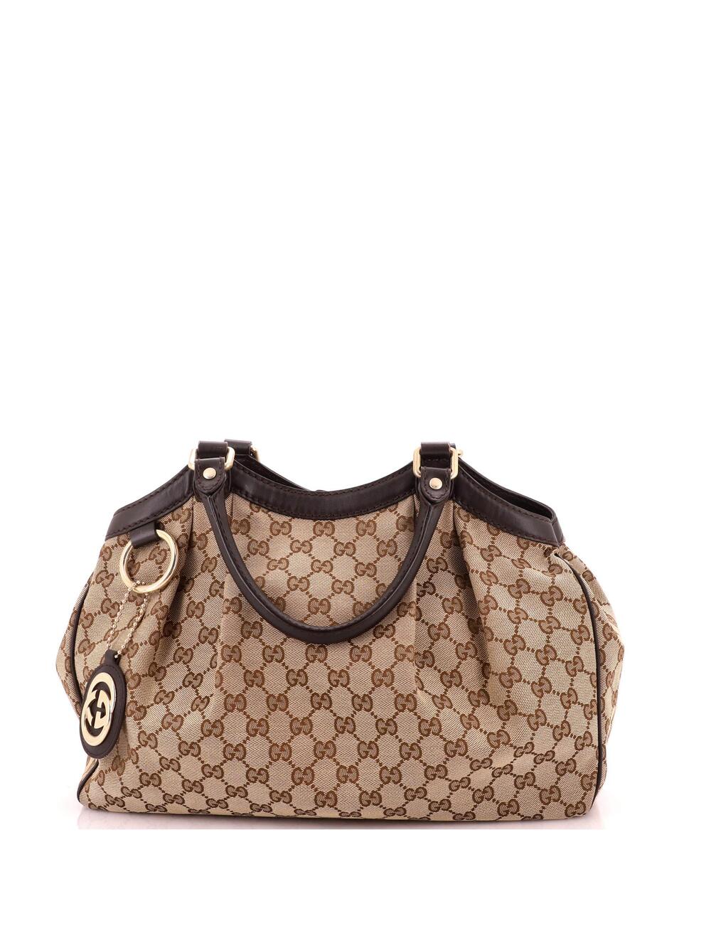 Gucci Sukey Tote Gg Canvas With Leather #324606G95B